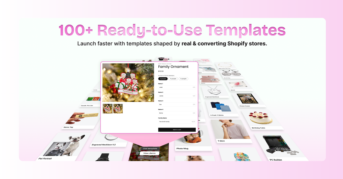 How to Use Pre-built Templates in Easify Custom Product Options