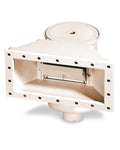 Hydrotools Wide-Mouth Above Ground Thru-Wall Skimmer & Return Fitting - White