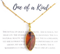 Woodstone Pendant Necklace