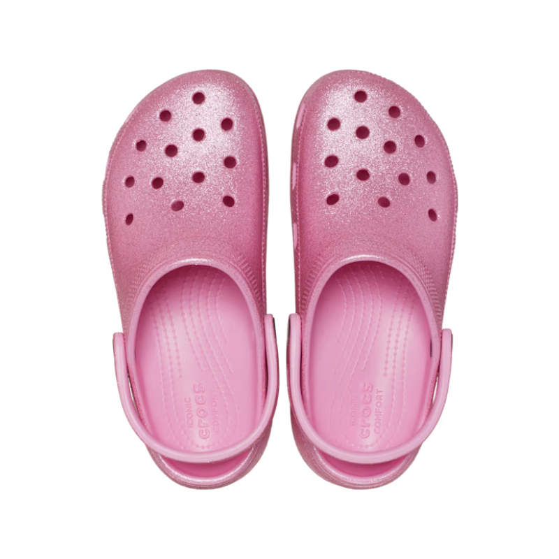 Classic Platform Glitter Crocs