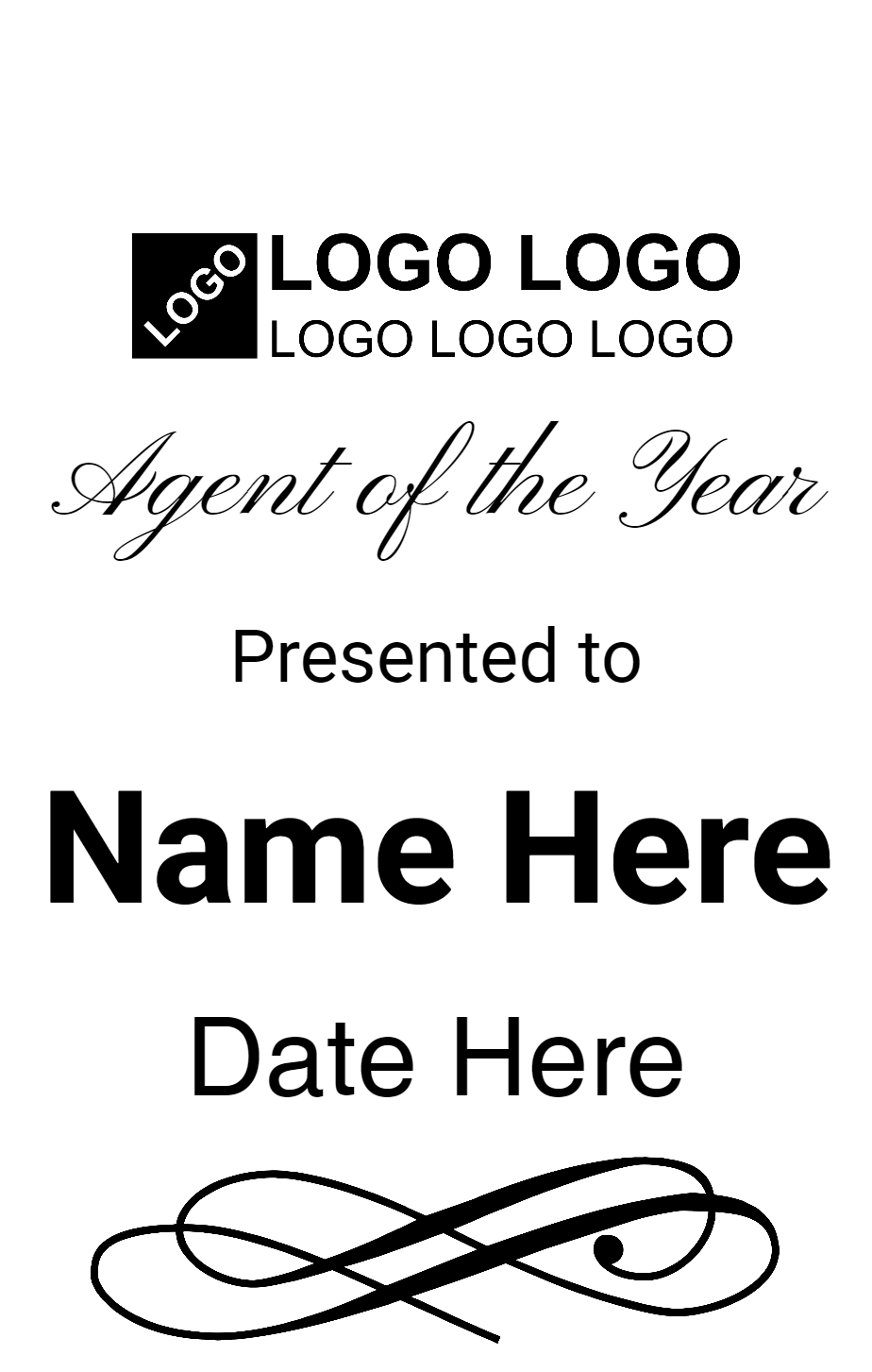 Logo with Swirl