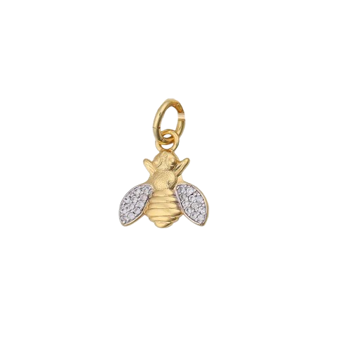Bee with Pave Wings