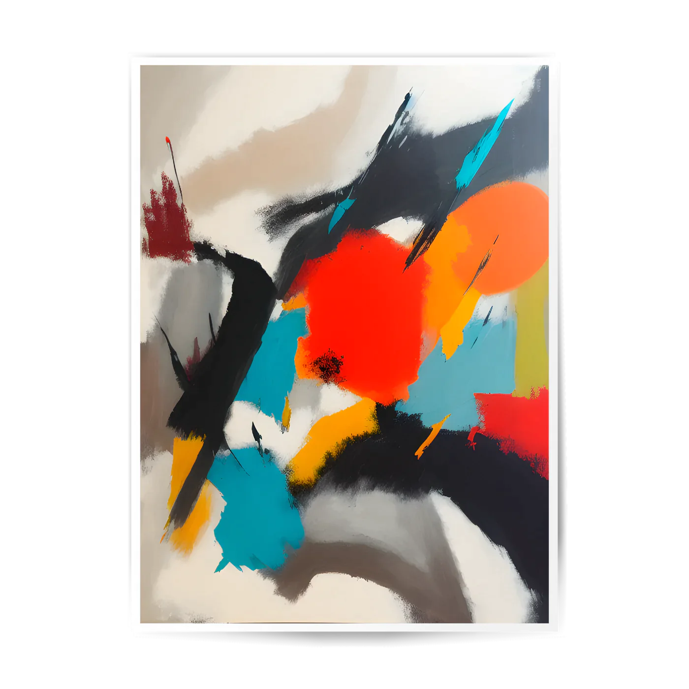 MULTICOLORED ABSTRACT POSTER