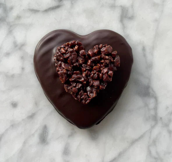 Hazelnut and Feuilletine Chocolate Heart