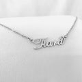 Silver Custom Letter Necklace