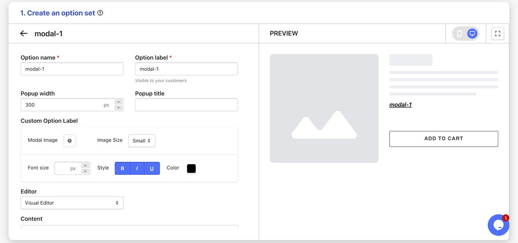 Modal Popup