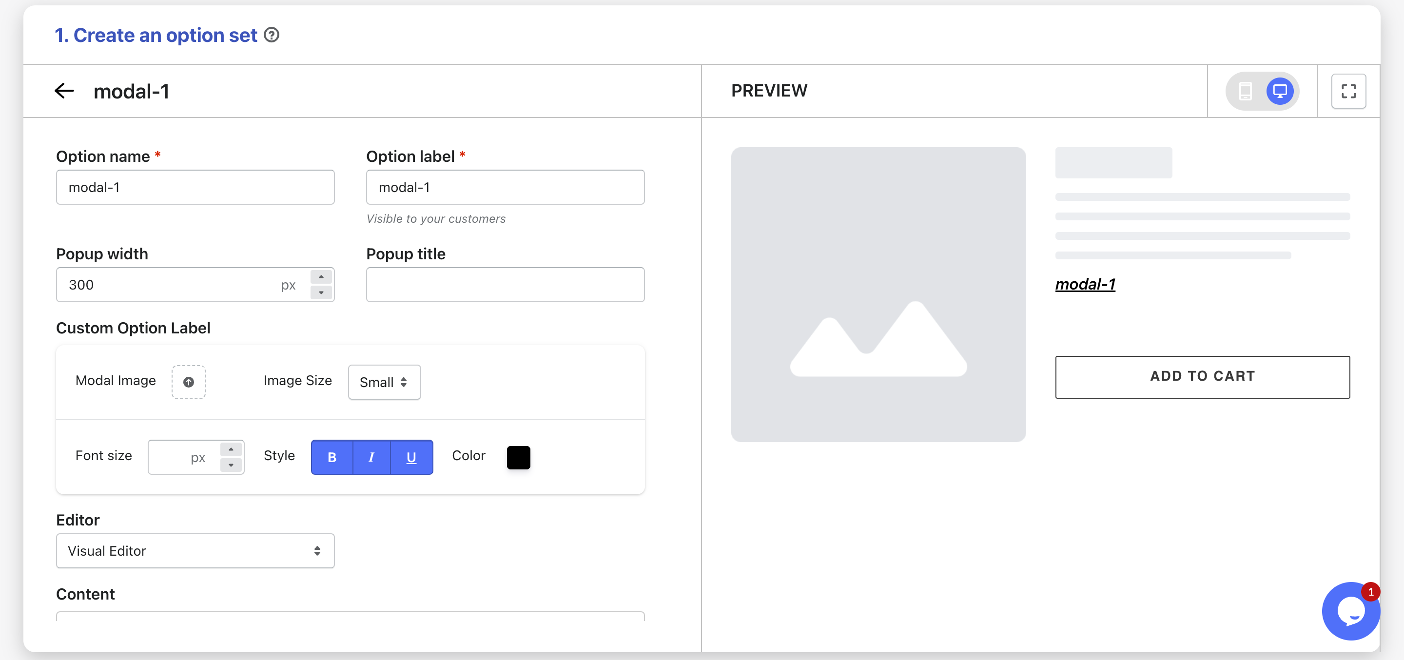Modal Popup