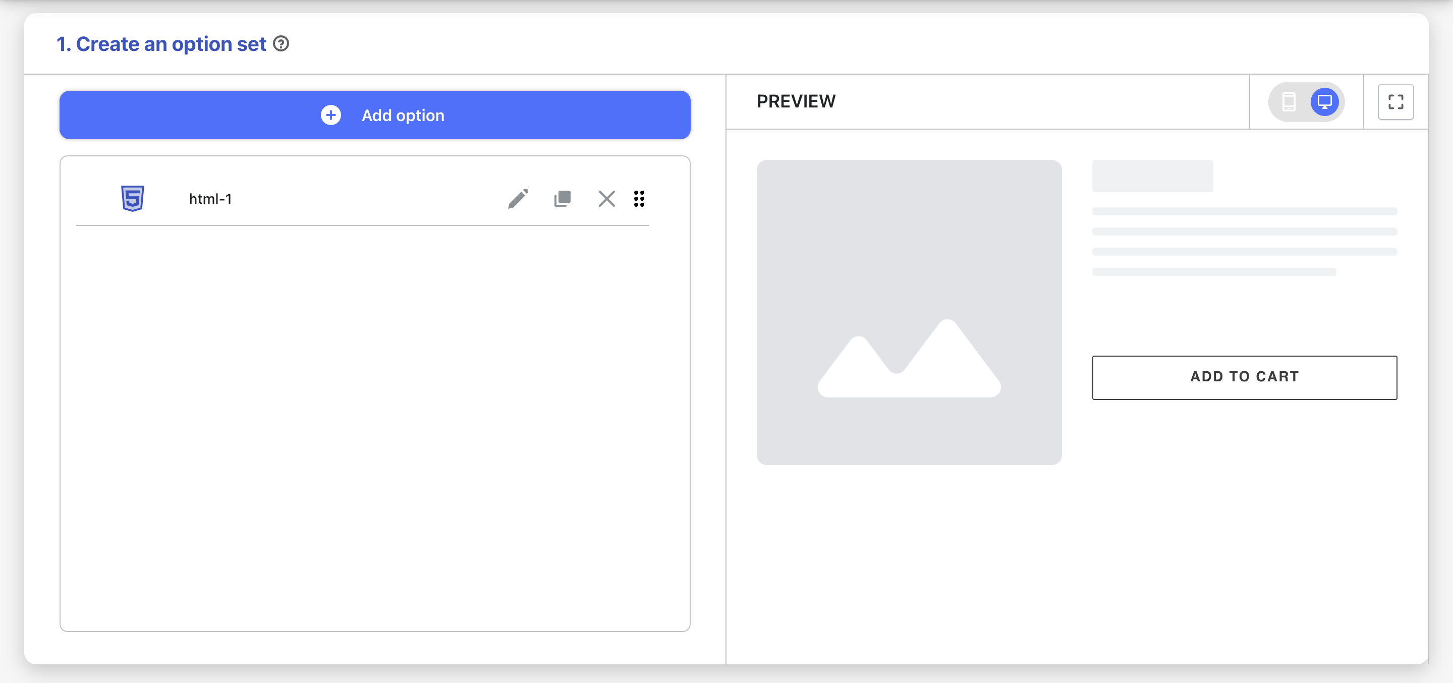 Custom HTML
