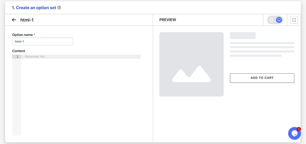 Custom HTML