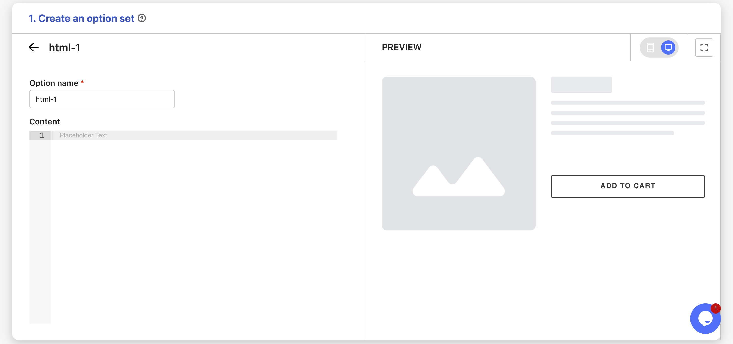 Custom HTML