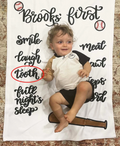 CUSTOM BABY MILESTONE BLANKET