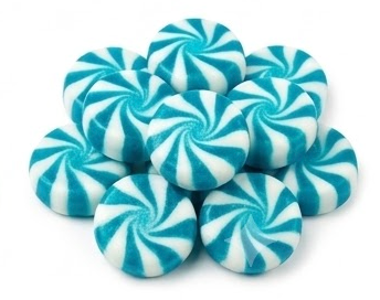 Blue Peppermint Swirls