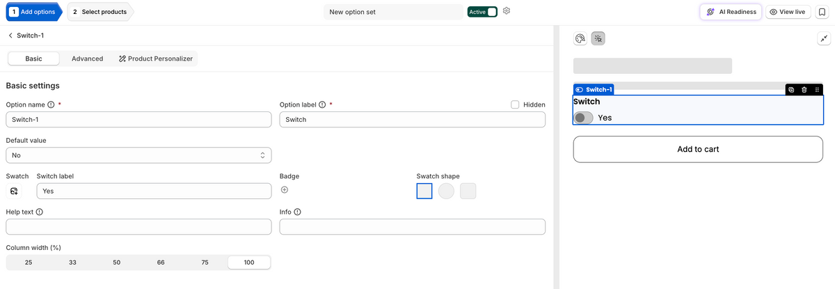 Switch/ Toggle