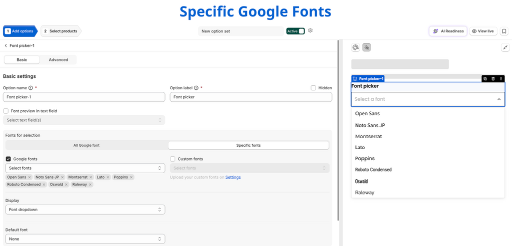 Font Picker