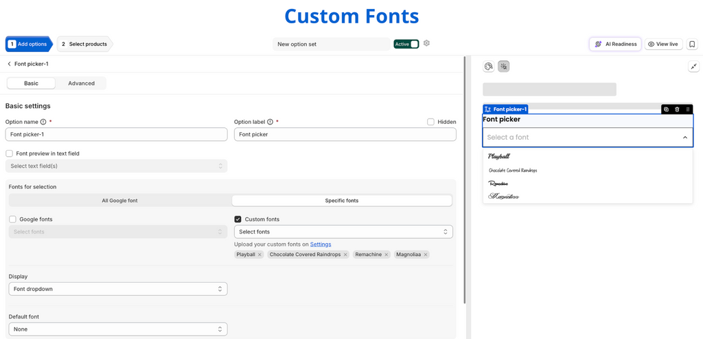 Font Picker