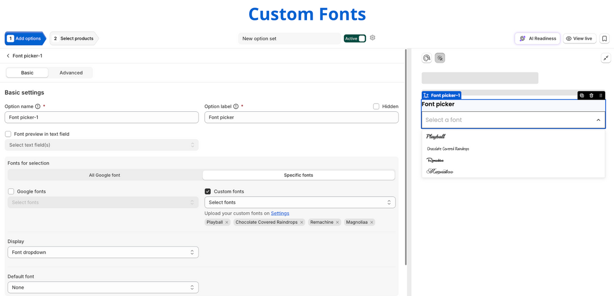 Font Picker