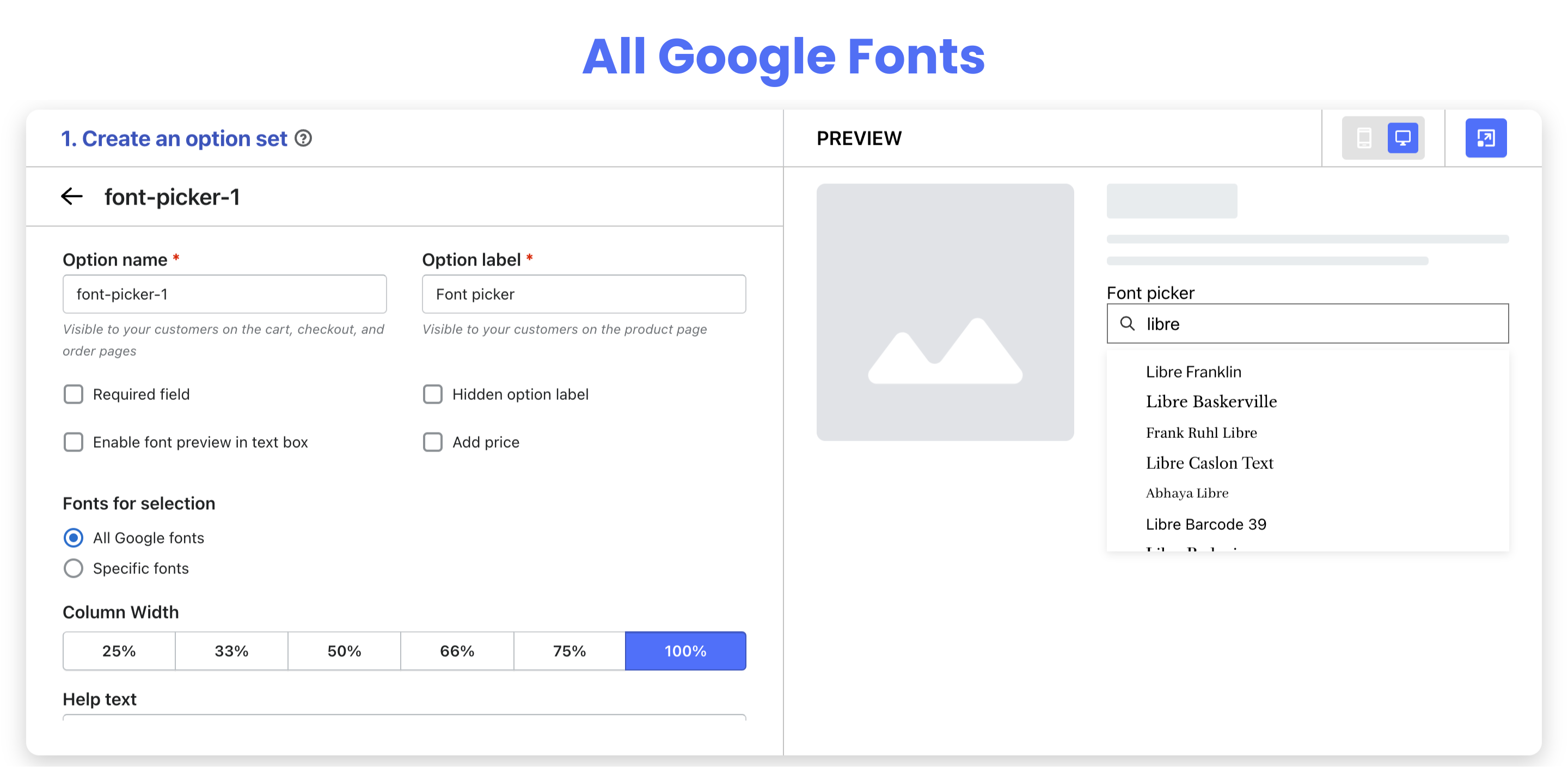 Font Picker