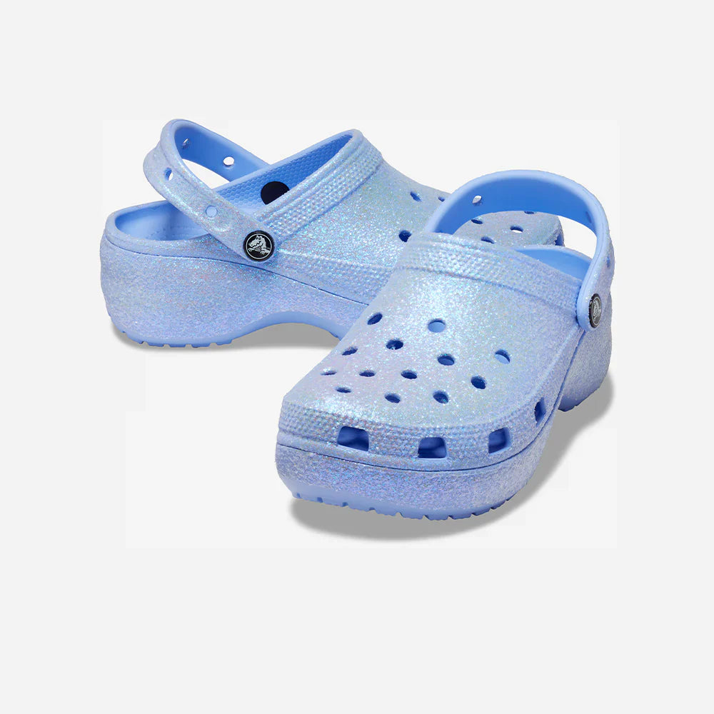 Classic Platform Glitter Crocs