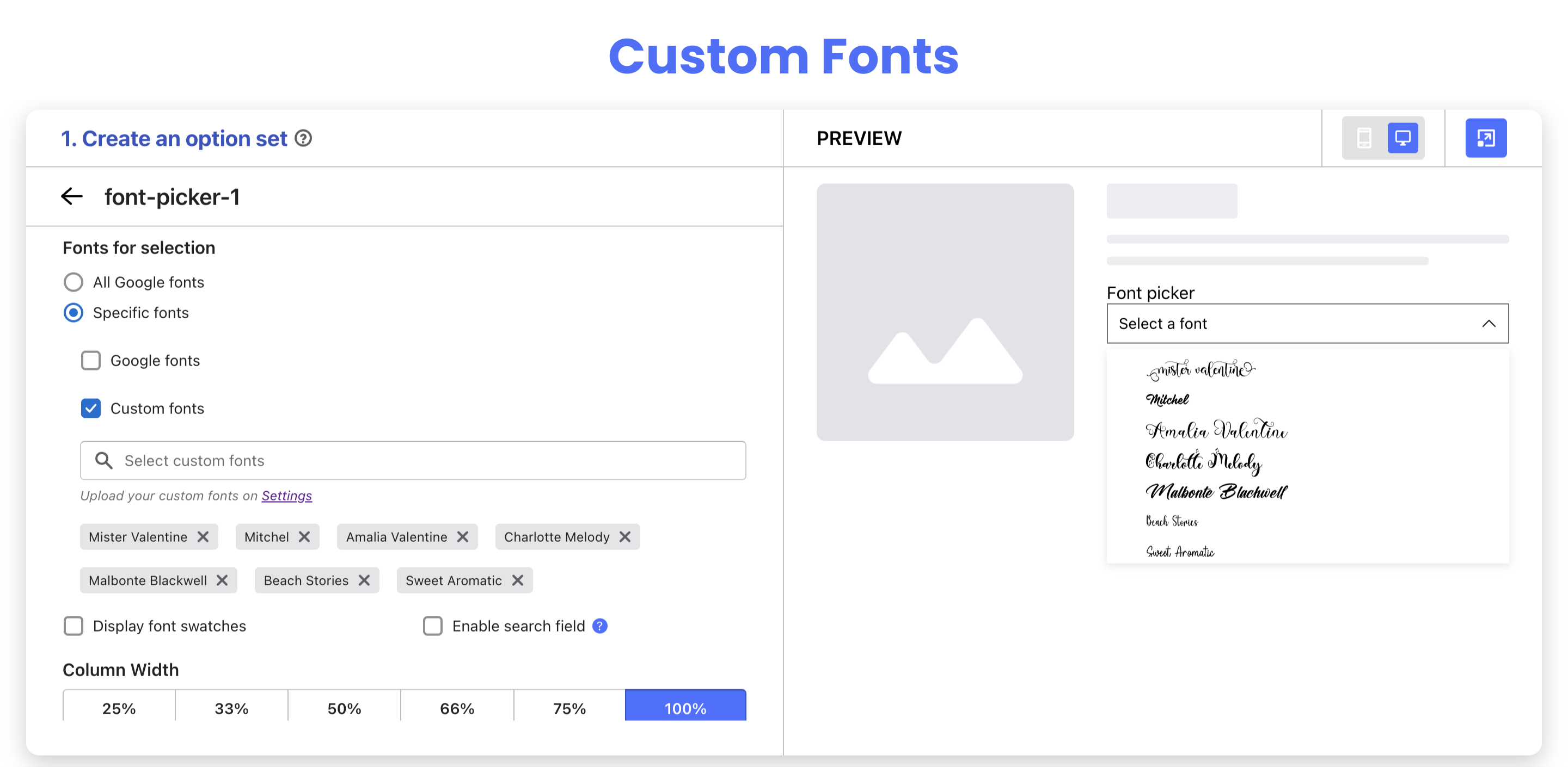 Font Picker