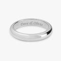Custom Ring with Engraving, Curve Effect