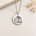 Real Picture Engraved Necklace (Engraved Effect)