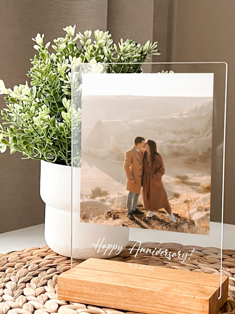 Lovey Dovey Personalized Photo Plaque