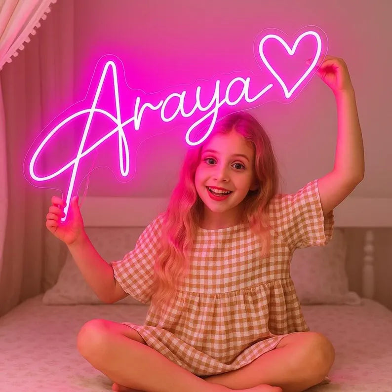Custom Neon Sign with Neon Effect