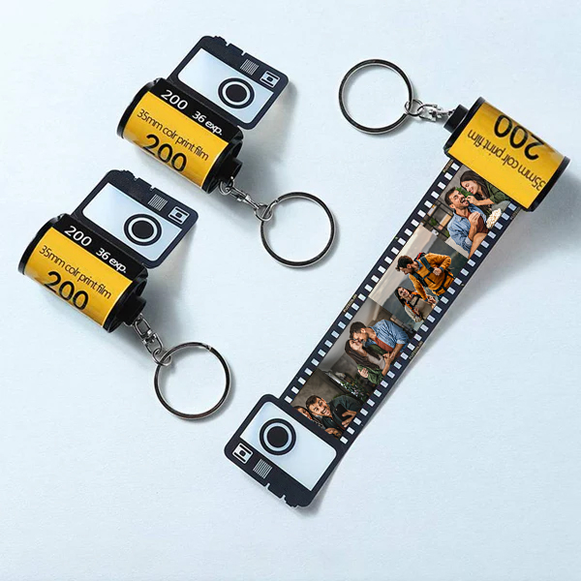 Custom Photo Roll Keychain