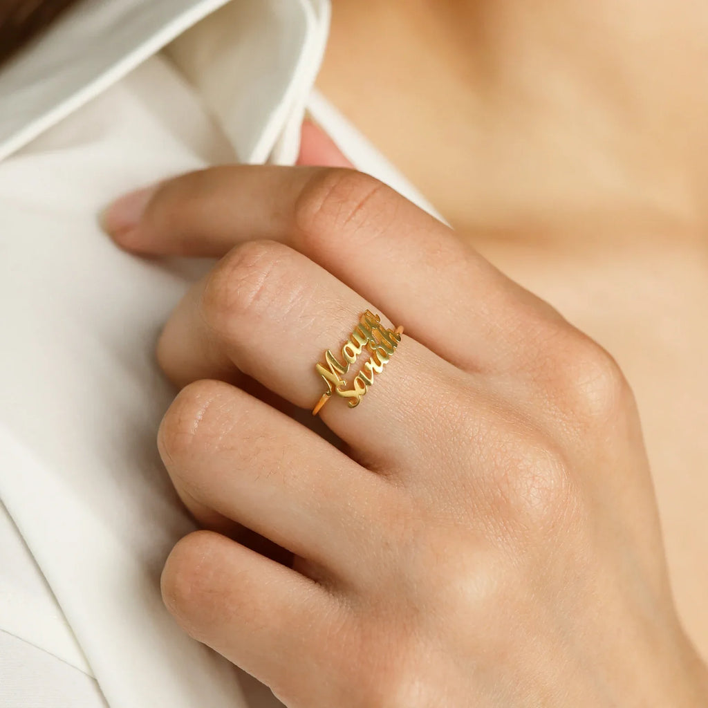 Double Name Ring