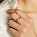Double Name Ring
