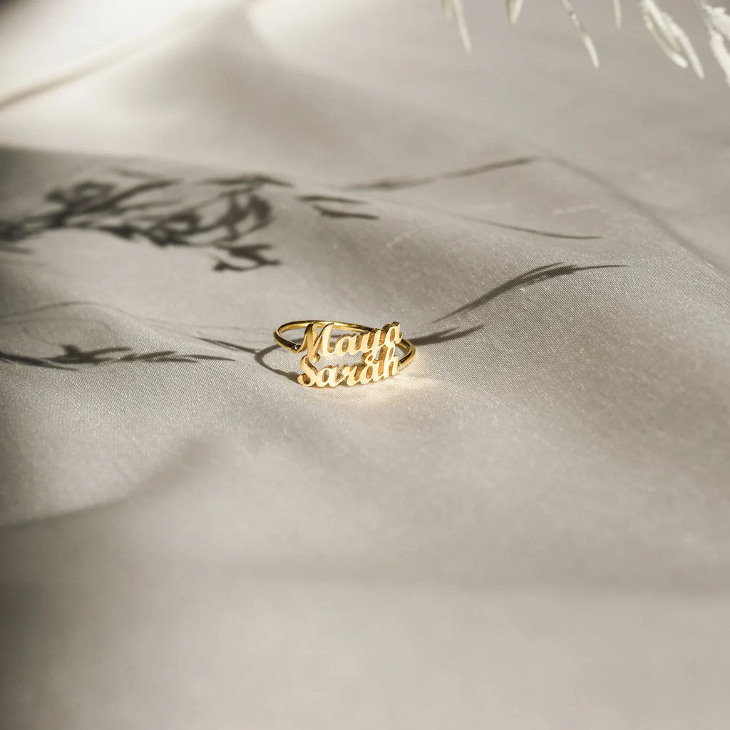 Double Name Ring