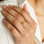 Double Name Ring