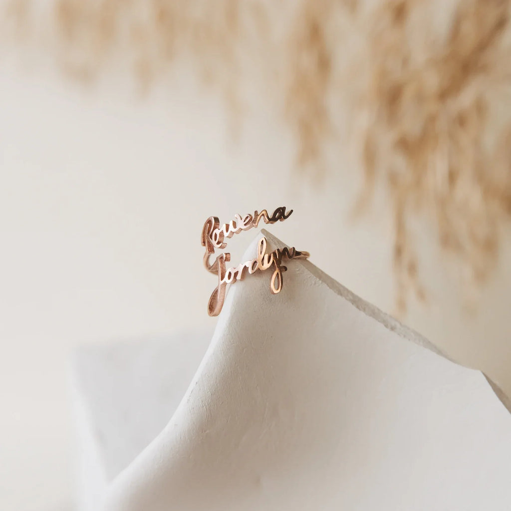 Double Name Ring