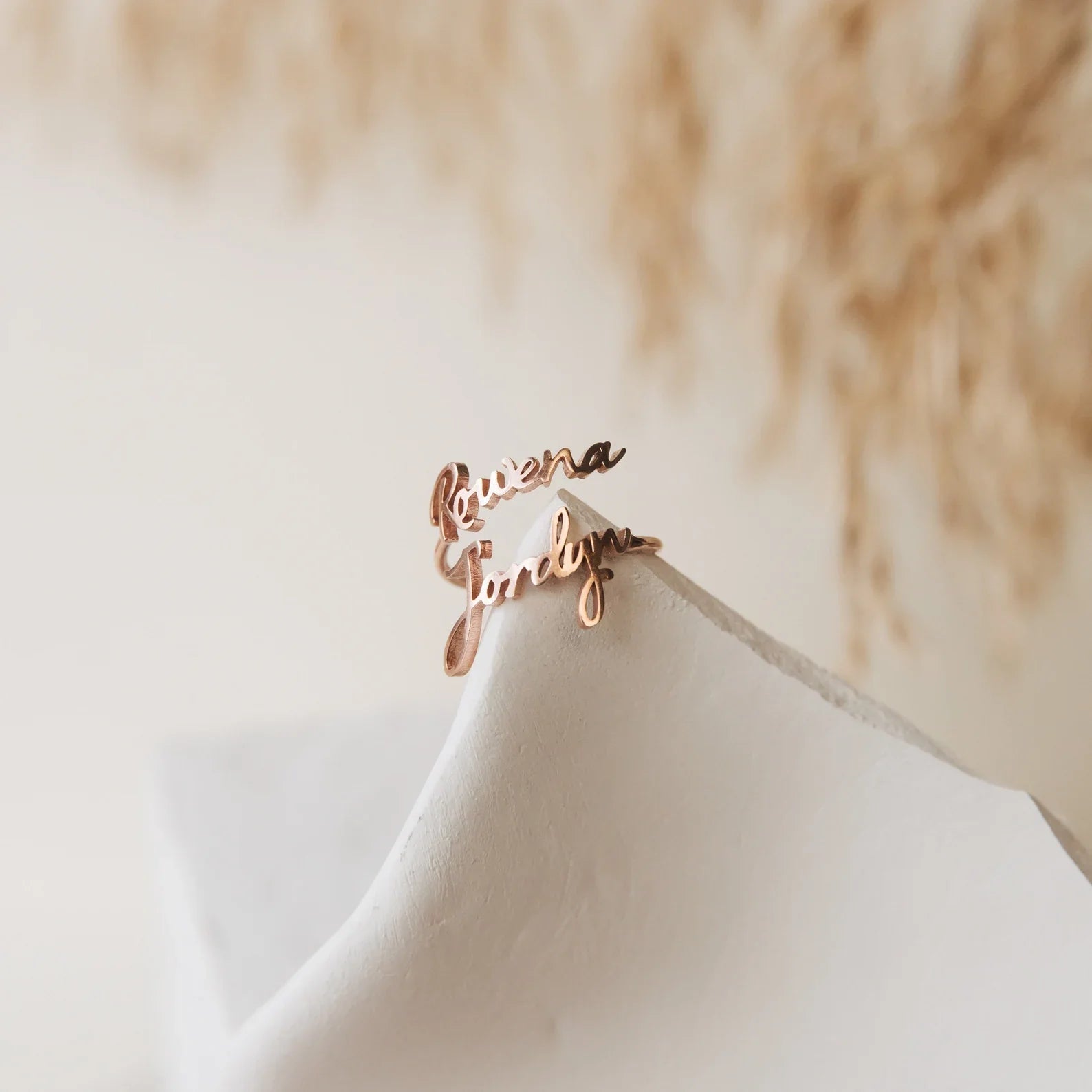 Double Name Ring