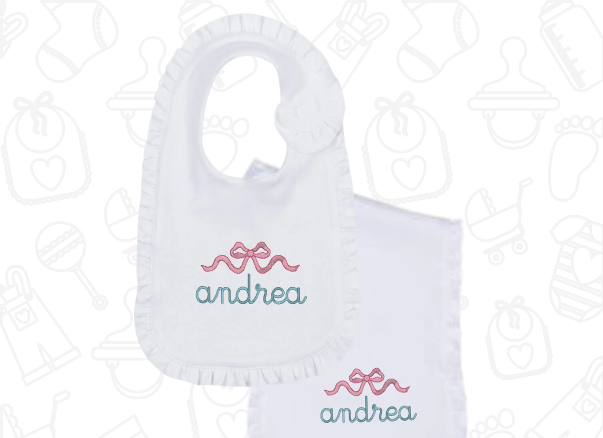 Bib & Burp Set