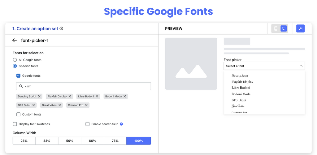 Font Picker